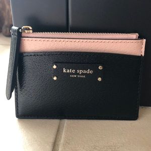 NWT Kate Spade Small Zip Card Holder